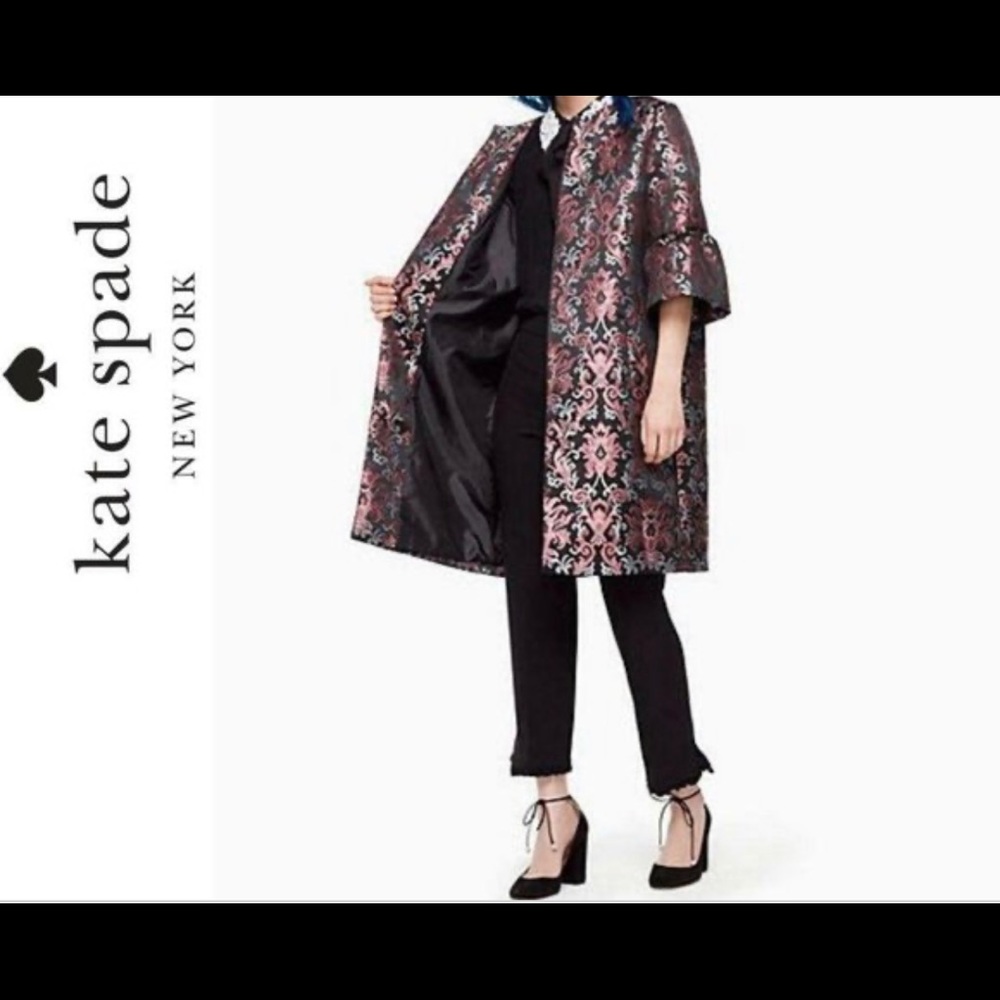 Kate spade tapestry jacquard coat